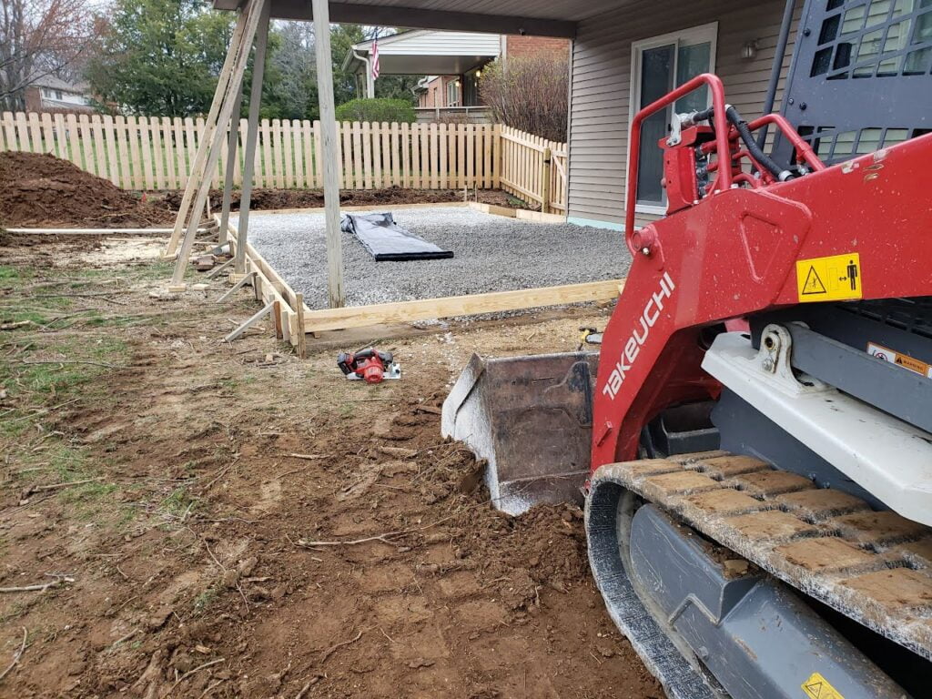 site preparation, excavation